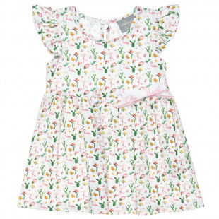 Φόρεμα φλοραλ με βολάν στα μανίκια (6 μηνών-5 ετών)