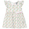 Floral dress with frilled shoulders (6 months-5 years)