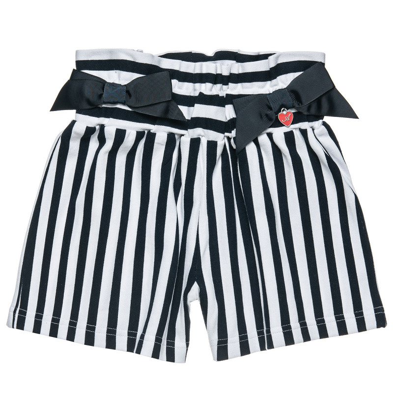 Striped shorts with decorative bows (2-5 years)