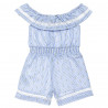Playsuit with elasticated waist and broderie collar (6-12 years)