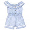 Playsuit with elasticated waist and broderie collar (6-12 years)