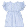 Dress with frilled shoulders and pineapple print (6-12 years)