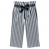 Navy stripe print trousers (6-14 years)