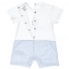 Stripe print babygrow with practical poppers (1-9 months)