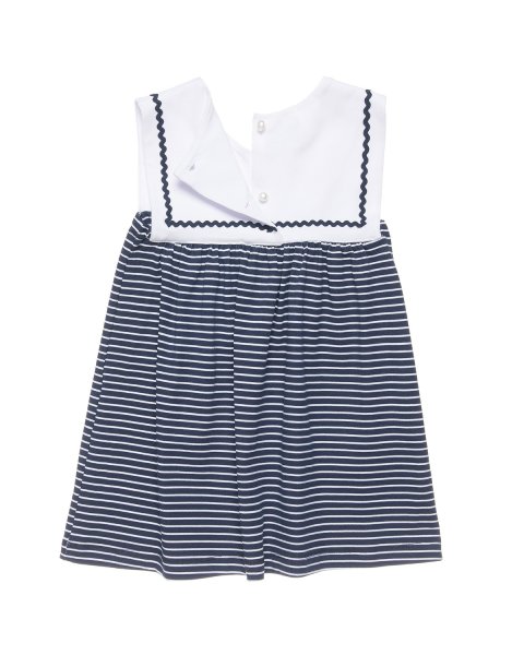 Φόρεμα navy look με κέντημα άγκυρα (9 μηνών-5 ετών)