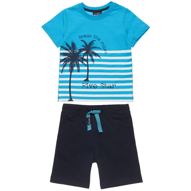Set Fice Star t-shirt with print and shorts (12 months-5 years)