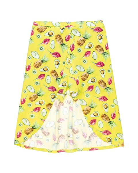 Shorts-skirt with all over fruits print (6-14 years)