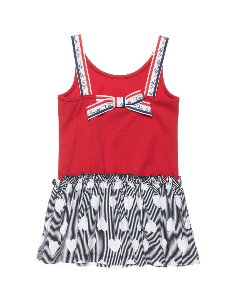 Dress with frill trim detail at the front, strass and glitter (12 months-5 years)