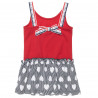 Dress with frill trim detail at the front, strass and glitter (12 months-5 years)