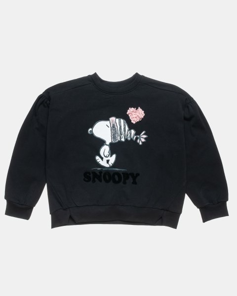 Μπλούζα φούτερ Snoopy με ανάγλυφα στοιχεία (6-14 ετών)