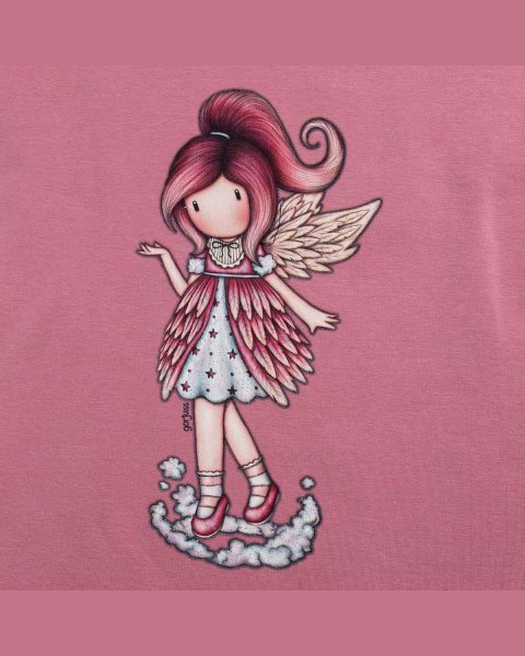 Dress cotton fleece blend Santoro with glitter details print (6-14 years)