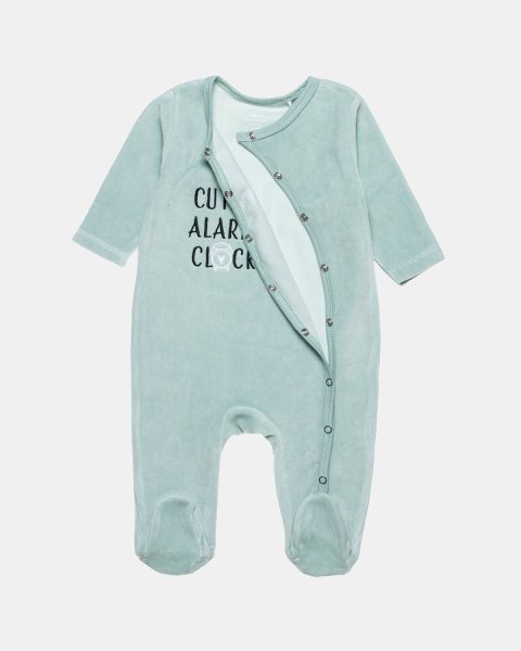 Babygrow velour Tender Comforts with embroidery (1-12 months)