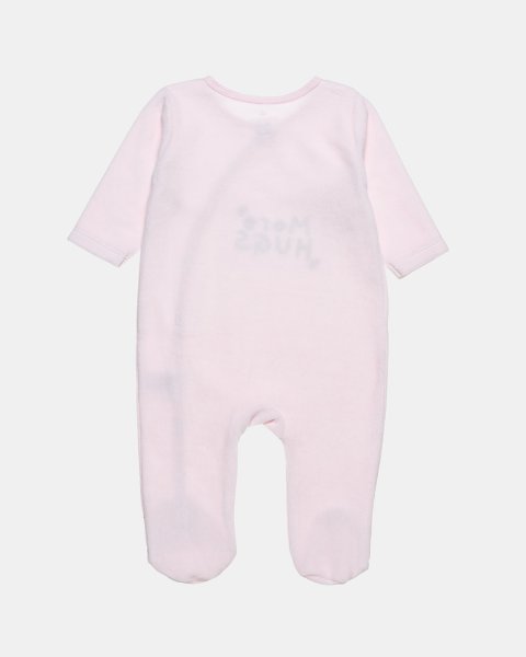 Babygrow velour Tender Comforts with embroidery (1-12 months)