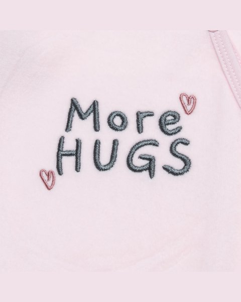 Babygrow velour Tender Comforts with embroidery (1-12 months)