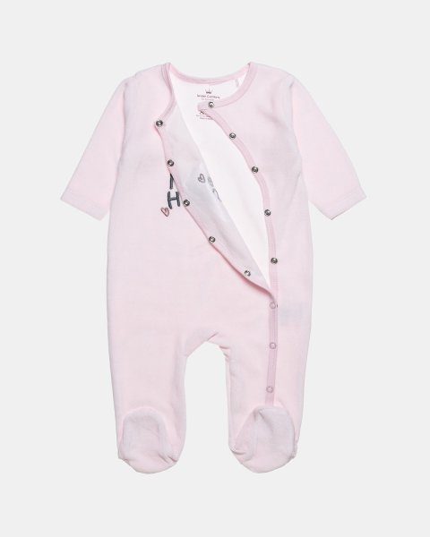 Babygrow velour Tender Comforts with embroidery (1-12 months)