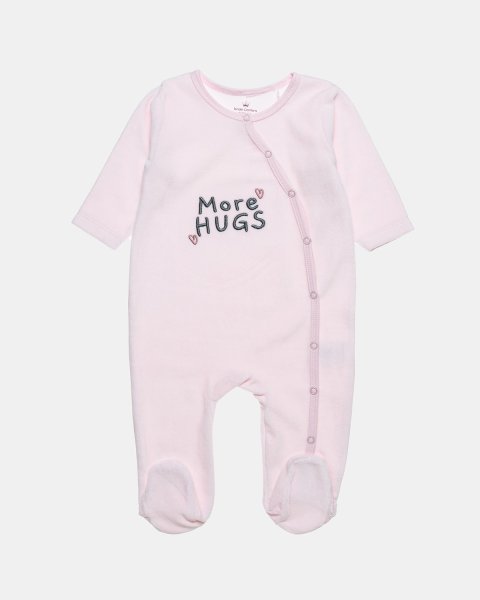 Babygrow velour Tender Comforts with embroidery (1-12 months)