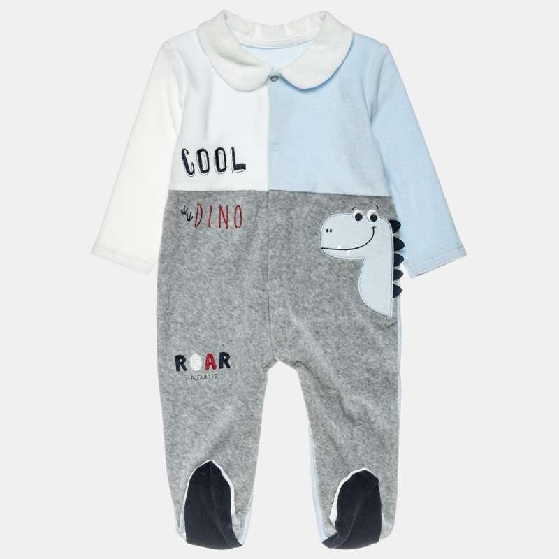 Babygrow velour with embroidery (1-12 months)