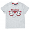 Σετ Five Star μπλούζα με foil τύπωμα και βερμούδα (9 μηνών-5 ετών)