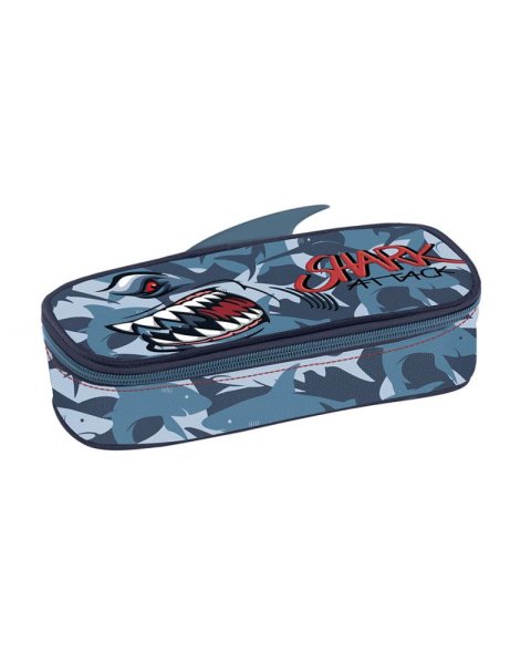 Pencil case Shark with slots