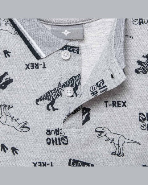 T-Shirt polo with pattern (12 months-8 years)
