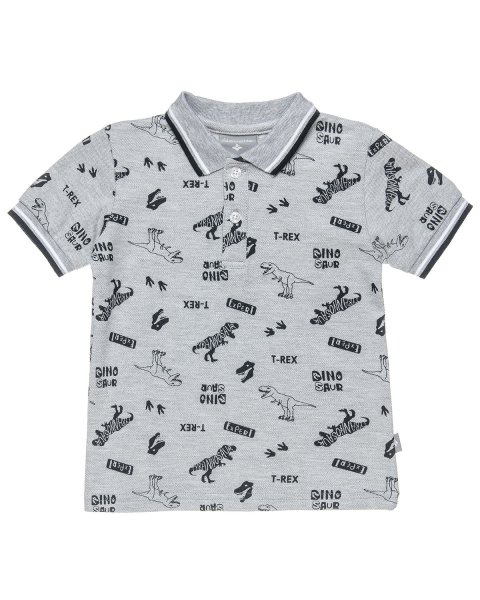 T-Shirt polo with pattern (12 months-8 years)