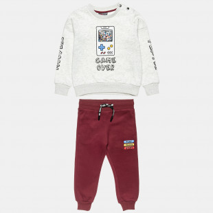 Tracksuit Moovers cotton fleece blend with 3D patch (12 months-5 years)