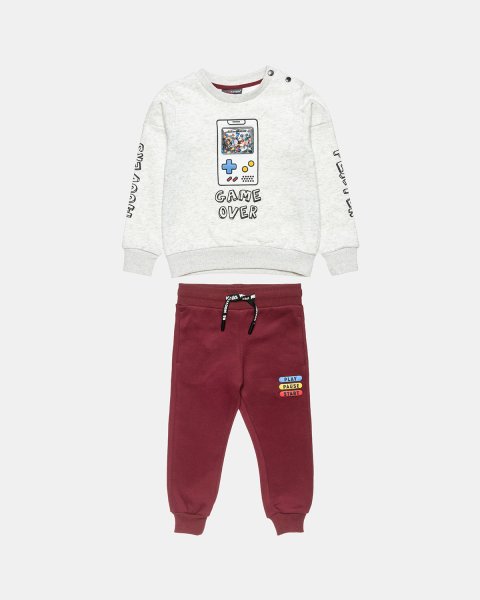 Tracksuit Moovers cotton fleece blend with 3D patch (12 months-5 years)