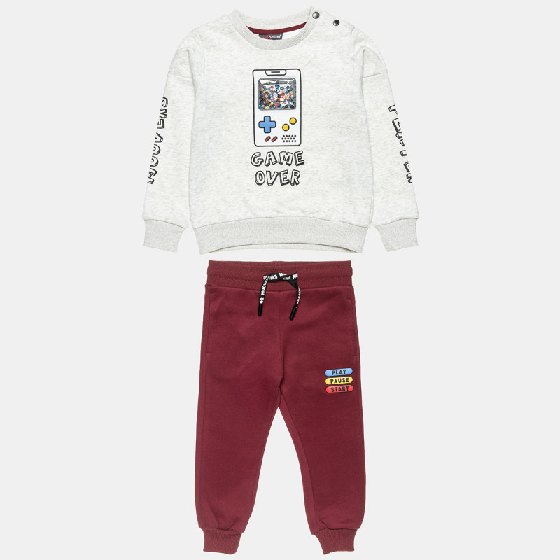 Tracksuit Moovers cotton fleece blend with 3D patch (12 months-5 years)