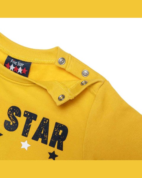 Tracksuit Five Star cotton fleece blend with embossed letters (12 months-5 years)