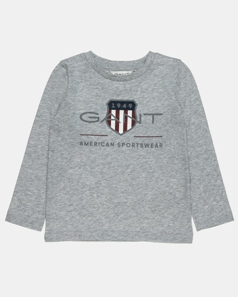 Long sleeve Gant top with embossed print (2-7 years)