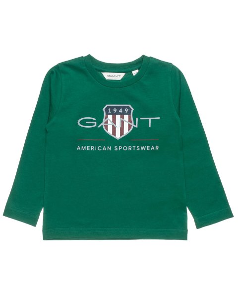 Long sleeve Gant top with embossed print (2-7 years)