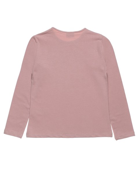 Long sleeve top with shiny print detail (6-14 years)