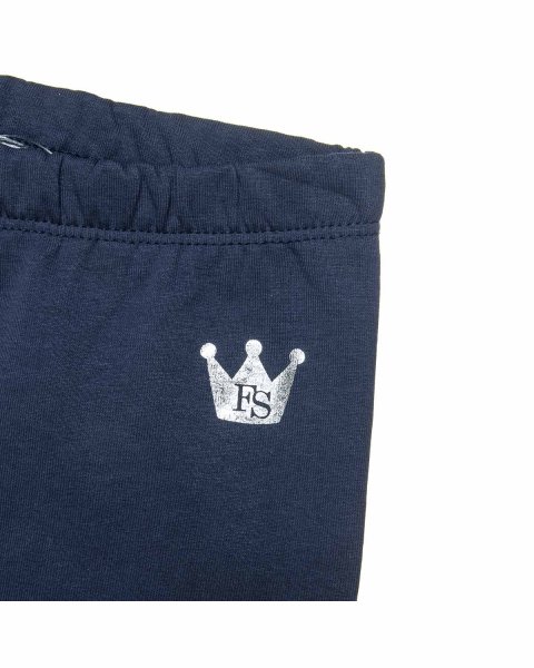 Leggings cotton fleece blend Five Star with metallic print (12 months-5 years)