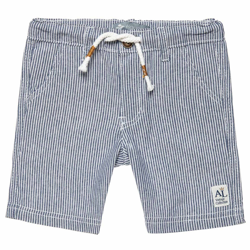 Shorts with stripes and pockets (12 months-5 years)