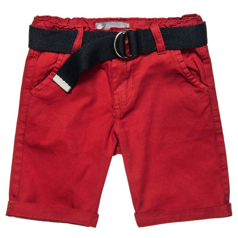 Shorts chinos with belt (12 months-5 years)