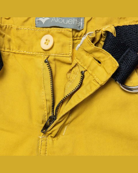 Shorts chinos with belt (12 months-5 years)