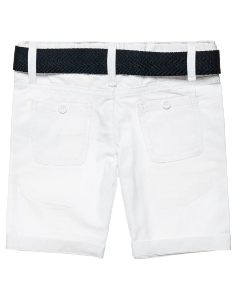 Shorts chinos with belt (12 months-5 years)
