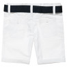 Shorts chinos with belt (12 months-5 years)