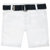 Shorts chinos with belt (12 months-5 years)