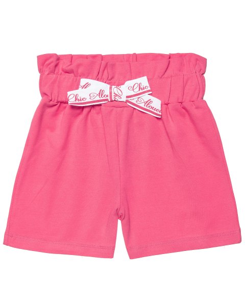 Shorts high-waisted with bow (12 months-5 years)