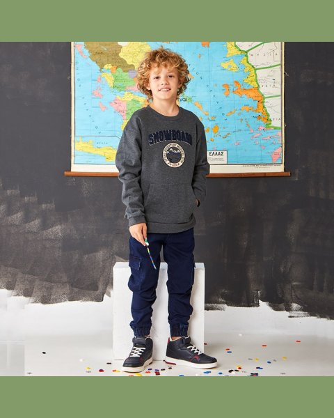 Long sleeve top Moovers with patch (6-16 years)