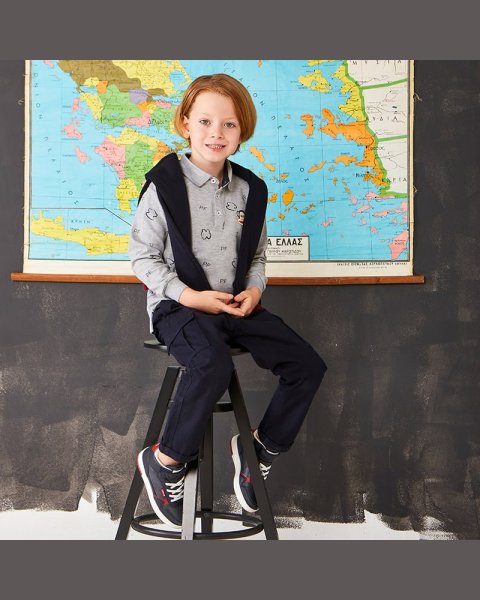 Long sleeve pique top Paul Frank with embroidery (12 months-5 years)