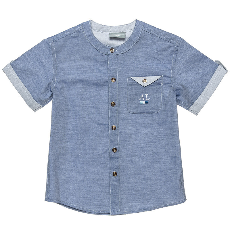 Shirt with mao collar and front pocket (6-16 years)
