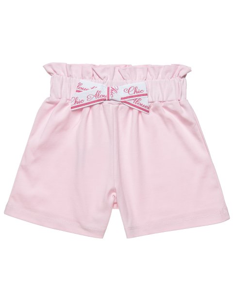 Shorts high-waisted with bow (12 months-5 years)