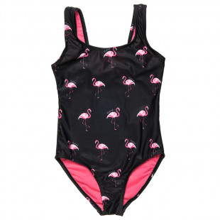 Swimsuit UPF40+ with flamingo print (4-12 years)
