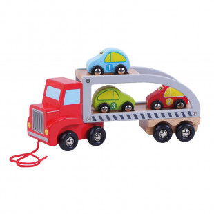 Wooden toy "Car carrier" (18 months+)