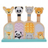 Toy from natural wood "Pop up animals" (12 months+)