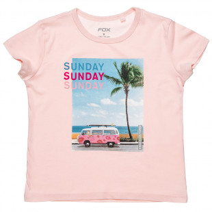 Top with print "Sunday" (6-16 years)