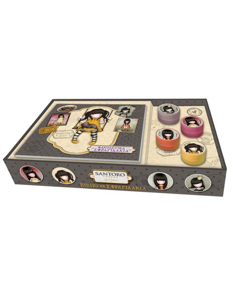 Activity book Santoro with 4 stamps