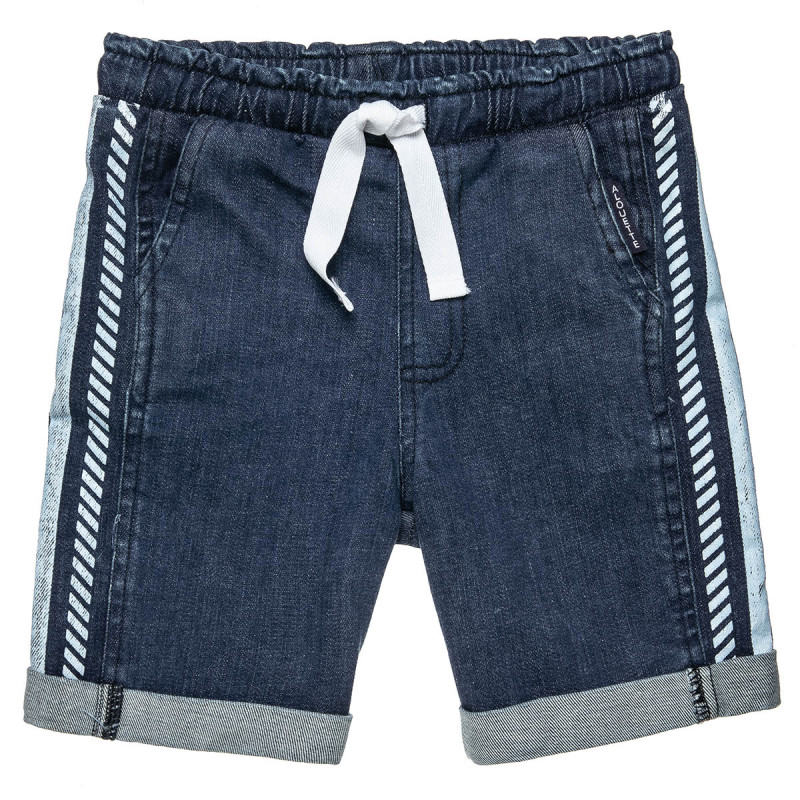 Shorts denim with drawstring at elasticized waist (12 months-5 years)